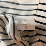 EXPRESS Portofino Slim Button-Down Blouse Black and Ivory Striped Women’s Size S Photo 4