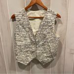 Handmade Cute music notes vest elastic back open front opera rock oatmeal Photo 6