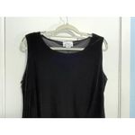 Vintage Black Velvet Tank Top 1X Minimalist Office Siren Preppy Whimsygoth Size XL Photo 1