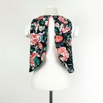 Forever 21 NWOT Open Back Botanical Crop Top in Black | Size S Photo 1