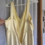 Billy J Yellow Satin Bridesmaids Dress Size 12 Photo 3