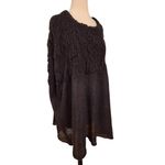 CAbi Cab Waverly Poncho Charcoal Dark Gray Lightweight Wool Blend Size Small Photo 2