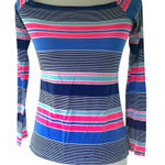 Lilly Pulitzer  Blue White Pink Long Sleeve Top XS Photo 0