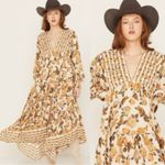 Free People  Ethereal Dainty Cottage Row of Roses Floral Maxi Dress Size XL Photo 8