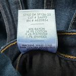 Just Black dark wash button zip five pocket stretchy skinny blue jeans 29/8 Photo 9