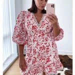 La Maison Talulah Dance And Romance Crochet eyelet Mini Dress sz L White Size L Photo 1