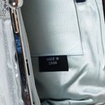 Kate Landry Silver Bow-Tie Clasp Purse with Metallic Mesh Detail and Rope Strap Photo 5