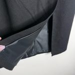 Sag & Harbor Wool Midi‎ Skirt Lined In Black Size 10 Front Side Slit Photo 5