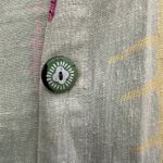 Produce Co 100% Linen Tropical Button Up Shirt Sz M Vacation Beach Green Size M Photo 3