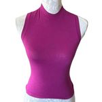 SKIMS Kim Kardashian  Cotton Jersey Mock Neck Tank-Lollipop SMALL NWT Photo 0