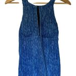 Nike blue racerback workout athleisure tank top padded cups women's size small Photo 0