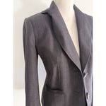 Ann Taylor Gray Pinstripe Blazer Jacket Size 2 Photo 4
