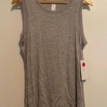 Yogalicious Grey Mesh Accent Workout Tank Top Photo 0