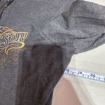 Vintage Y2K Harley Davidson Women Gray Full Zip Hoodie Sweatshirt Medium Flames Photo 4