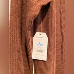 NWT Time & Tru Maternity Size L Brown Ribbed Knit Long Sleeve Maxi Dress Size L Photo 5