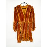 Ulla Johnson Erika Puff-Sleeve Velvet Mini Dress in Sandstone 4 Photo 1