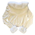 Dolls Kill x Hot Stuff Casper Friendlier Than Most White Faux Fur Cardigan Top Photo 1