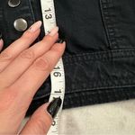 Free People black denim a line skirt Photo 3