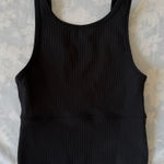 Lululemon | Black Ribbed Tank Top Size 2 Photo 0