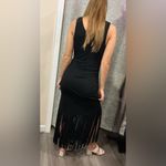 Elegant dressy Fringe Maxi Dress💖 Black Size M Photo 6