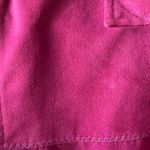 Cherokee  Deep Red suede like ladies blouse large Photo 3