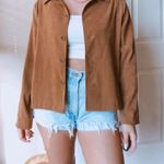 Covington TAN BOHO FAUX SUEDE JACKET BUTTON DOWN Photo 1