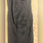 EXPRESS Classic Black Cotton Full Length Leggings with Beading Design - size L Photo 3