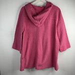 Soft Surroundings  Sz L Pullover Hoodie Cozumel Henley Pink T Snap Terry Women’s Photo 9
