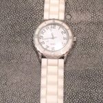 Anthropologie White jelly band quartz watch Photo 1