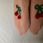 Luna Ivy: Pink Cherry Embellished Sweater Photo 8