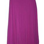 J.Crew Women's Pleated Midi Skirt AR995 Pink Polyester Crinkle Skirt Size 8 NWT Photo 0