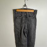 SO  High Rise Mom Jean Faded Black Paper Bag Waist 7/28 Photo 7