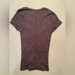 Urban Outfitters  Black, V neck short‎ sleeve tee shirt, ribbed, size small Photo 1