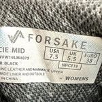 Forsake Lucie Mid Sneakers Shoes Nubuck Suede Lace Up Waterproof Black 7.5 Photo 5
