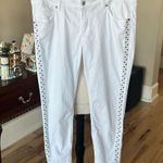 Rue 21 White Denim Jeans Cropped Photo 1