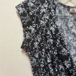 Maurice's Vintage Maurice’s Black White Floral Cowl Neck Top M Photo 4