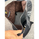 Anthropologie  Women's Black Leather Hobo Shoulder Bag Photo 11