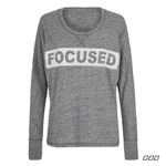 Lorna Jane  Focused Oversized Graphic Breeze Long Sleeve Top in Gray Size Medium Photo 1