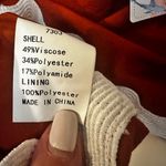 Pretty Garden Large Rust Orange Cropped Tank Blouse White Squiggly Hem. NWT! Photo 6