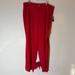 Eloquii  Red Wide Leg Tie Ankle Pants Size 20 NWT Photo 1