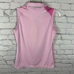 Nike Women’s Sleeveless Polo Shirt Tour Performance Dri-Fit Pink & Polka Dots XS Photo 1