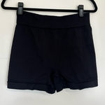 Free People Movement Black Waffle Ribbed Athletic Workout Hot Pants Shorts M/L Size M Photo 0