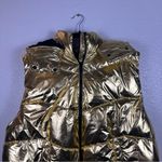 Gold Metallic Puffer Vest Size XXL Photo 3