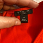 Ann Taylor Chic Modernist Minimalist Orange Belted Romper Petite Large Photo 2