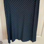 Elegant Black and White Striped Skirt Size L Photo 0