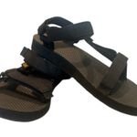 Teva  Black Minimalist Sandals with Thong Design Photo 2