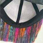 COLLECTION EIGHTEEN Baseball Cap Mesh Multicolor Yarn Black Adjustable One Size Photo 3