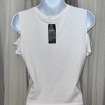 Hollister White Cut-Out T-Shirt Tank Top Photo 4