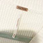 Free People  White Ribbed EASY STREET CROP PULLOVER IN MOONGLOW Size XS Photo 4
