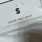 American Bazi NWT Studded Fringe Festival White Denim Stretch Mini  Small Photo 7